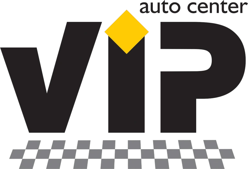 Logomarca de Vip autos Center, oficina especializada em chaparia em Salvador